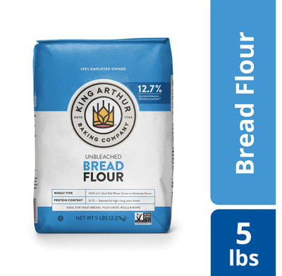 King Arthur Flour Unbleached Bread Flour 5 lb. Bag  FREE & FAST SHIPPING