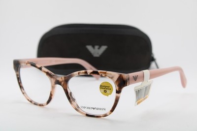 NEW EMPORIO ARMANI EA 3162 5766 TORTOISE PINK AUTHENTIC FRAMES EYEGLASSES 50-18
