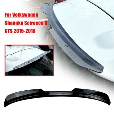 Rear Trunk Spoiler Wing For Volkswagen Scirocco R GTS Max 2015-2018 ABS Black