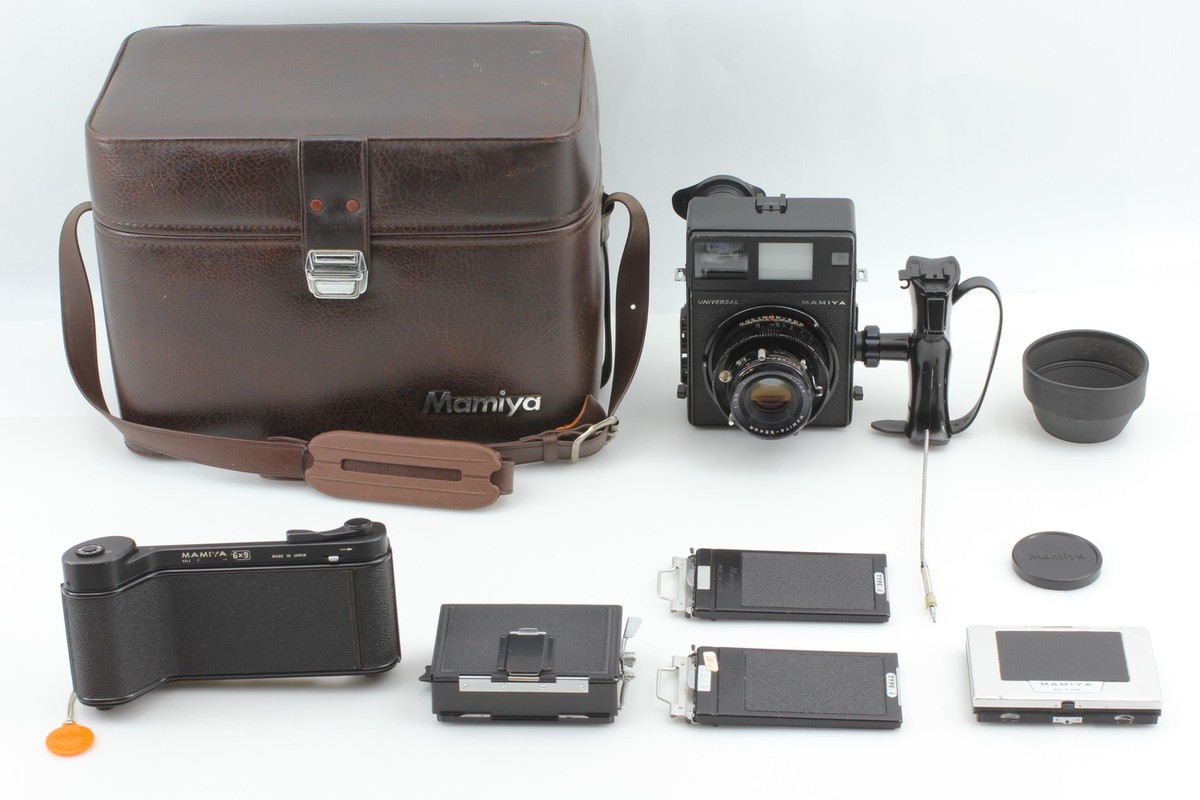 Near MINT w/Bag] Mamiya Universal Press + 100mm f/3.5 Lens