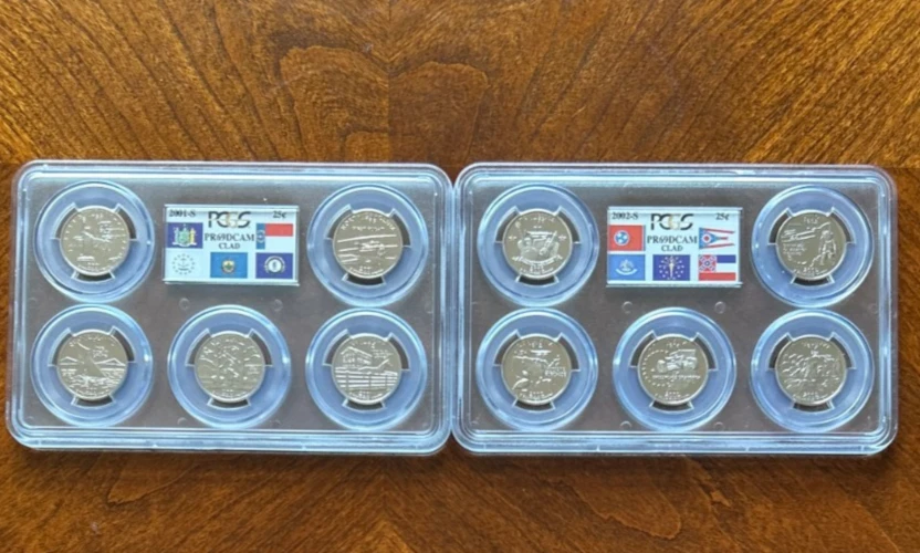 Complete S Flag State Clad Statehood Quarters Set PCGS PR69 DCAM (50 Coins) - Image 3 of 4