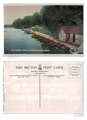 Vintage Postkarte - Roundhay Park, Landung Stage, Leeds UNBESPIELT