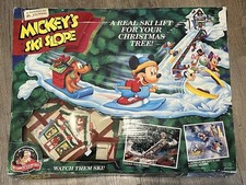 1993 Mr. Christmas Mickeys Ski Slope Tree Ski...