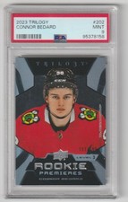 2023-24 UPPER DECK TRILOGY ROOKIE PREMIERE LEVEL 3 CONNOR BEDARD 191/299 PSA 9