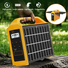 100W 77WH Portable Power Station Solar Generator Panel Power Bank Emergency