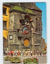 Postcard Prague Astronomical Clock Old Town Hall in Prague Czech Republic