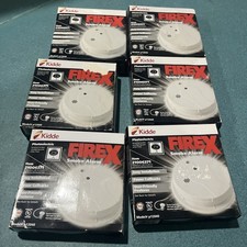 6 NEW KIDDE FIREX Photoelectric Hardwired Smoke Alarm with Battery Back-up