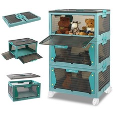 Large Storage Boxes with Lid, Strong & Sturdy Plastic Storage for Home & Office