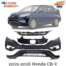Front Bumper Cover & Grille Assembly Kit For 2015-2016 Honda CR-V