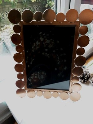 Fotorahmen.9''×7'' Nicole Miller''Kettenglied''Golden Bronze Metalleffekt. Vintage 