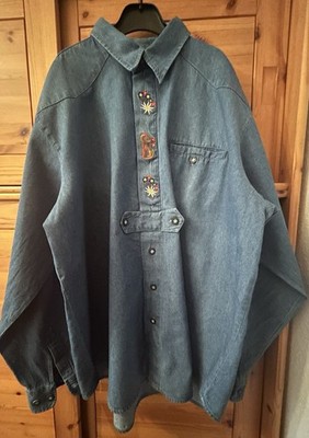 Herren Trachtenhemd - Jeansblau - Gr. 005 - Von  -Natural Life Landhausmode-