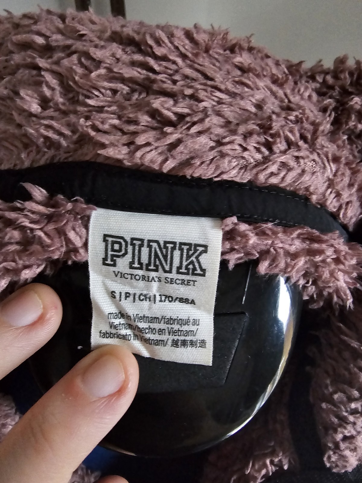 Victoria's Secret PINK Sherpa Teddy Fleece Quarter-Zip Pullover Small UK 8-10 image 5