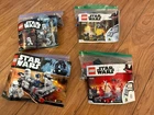 LEGO Starwars 4 different battlepack set 75165, 75226, 75166,  75225