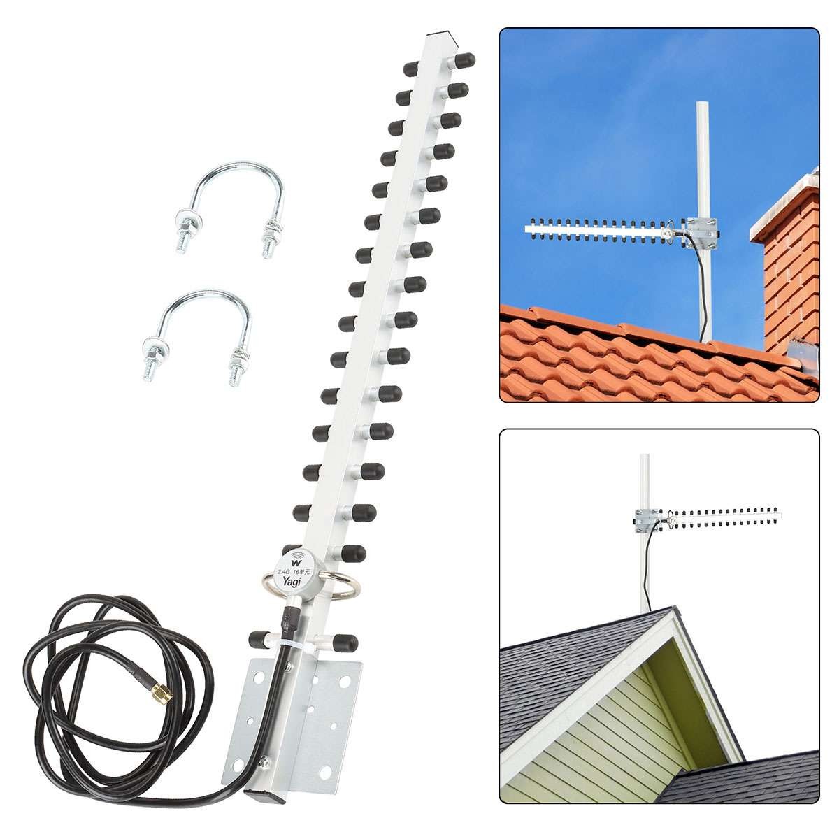 Outdoor WiFi Antenna 2.4G 25dBi Directional Antenna Network Accessory