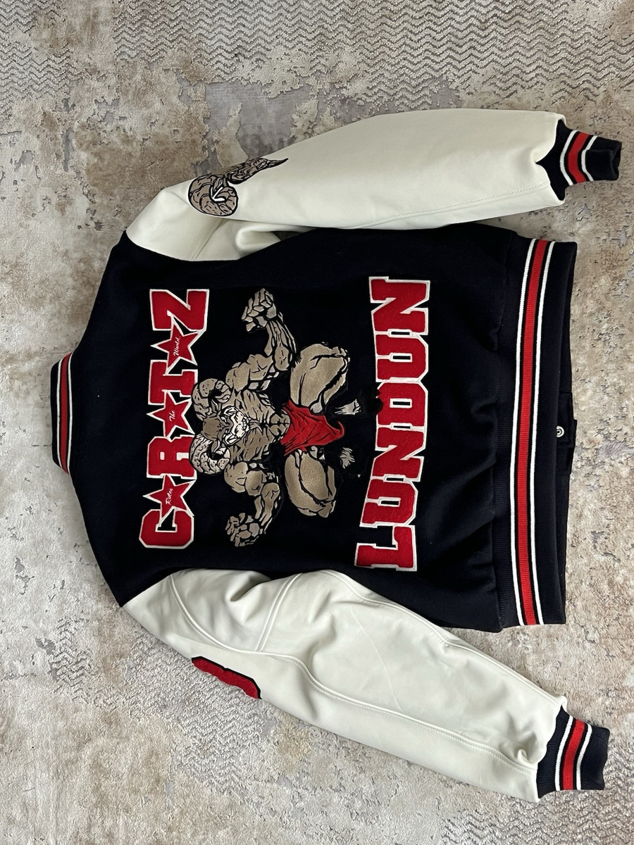 Corteiz GOAT Varsity Jacket Navy - Medium Pristine | Hardly Corteiz GOAT Varsity Jacket Navy - Medium Pristine | Hardly