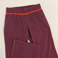 VT Hokies VTG Y2K Women’s M Nike Team Dri-Fit Sweatpants Flare Leg Virginia Tech