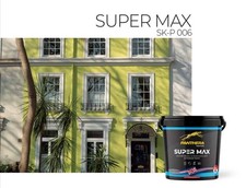 SUPER MAX 7,5 L SILICONE ADDED, UV RESISTANCE, MATT  EXTERIOR PAINT
