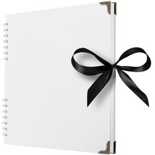 Square Scrapbook Photo Albums 80 Pages 28 x 28 cm White Thick Paper, Hardco...