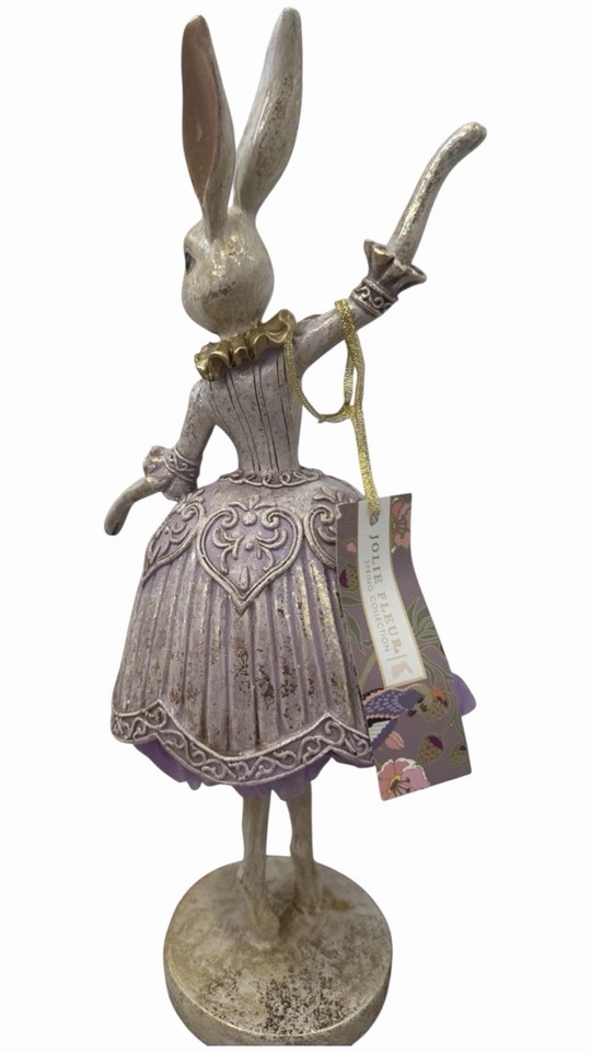 Jolie Fleur Spring Lavender Easter Bunny Ballerina Rabbit Figurine ...