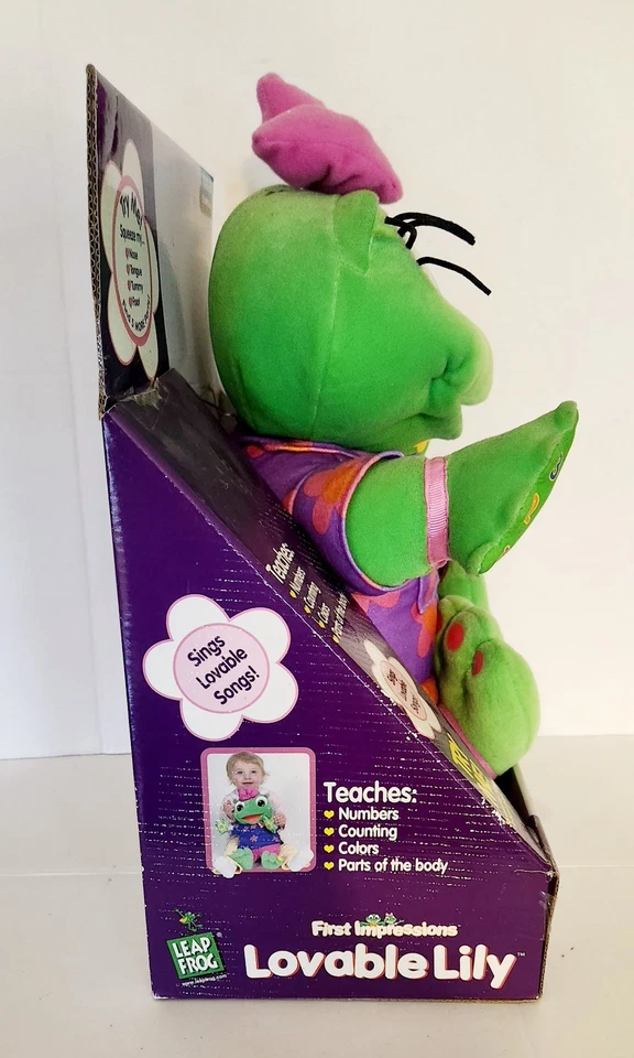 VTG Leap Frog LOVABLE LILY Musical Talking Singing Educational Plush NIB Works! - Image 2 of 4