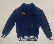 Janie And Jack Sweater Boys Size 5 Shawl Collar Blue Long Sleeve Toggle Button