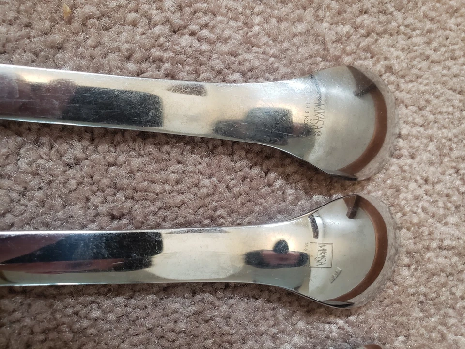 12 cucharaditas de postre Mikasa 18-8 acero inoxidable Corea MIS28 cubiertos Foto 4 de 4