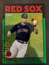 2021 Topps Silver Pack Xander Bogaerts 1986 Chrome Green Mojo Refractor /99