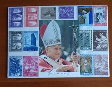 Plaquette de timbres du Vatican Jean-Paul II