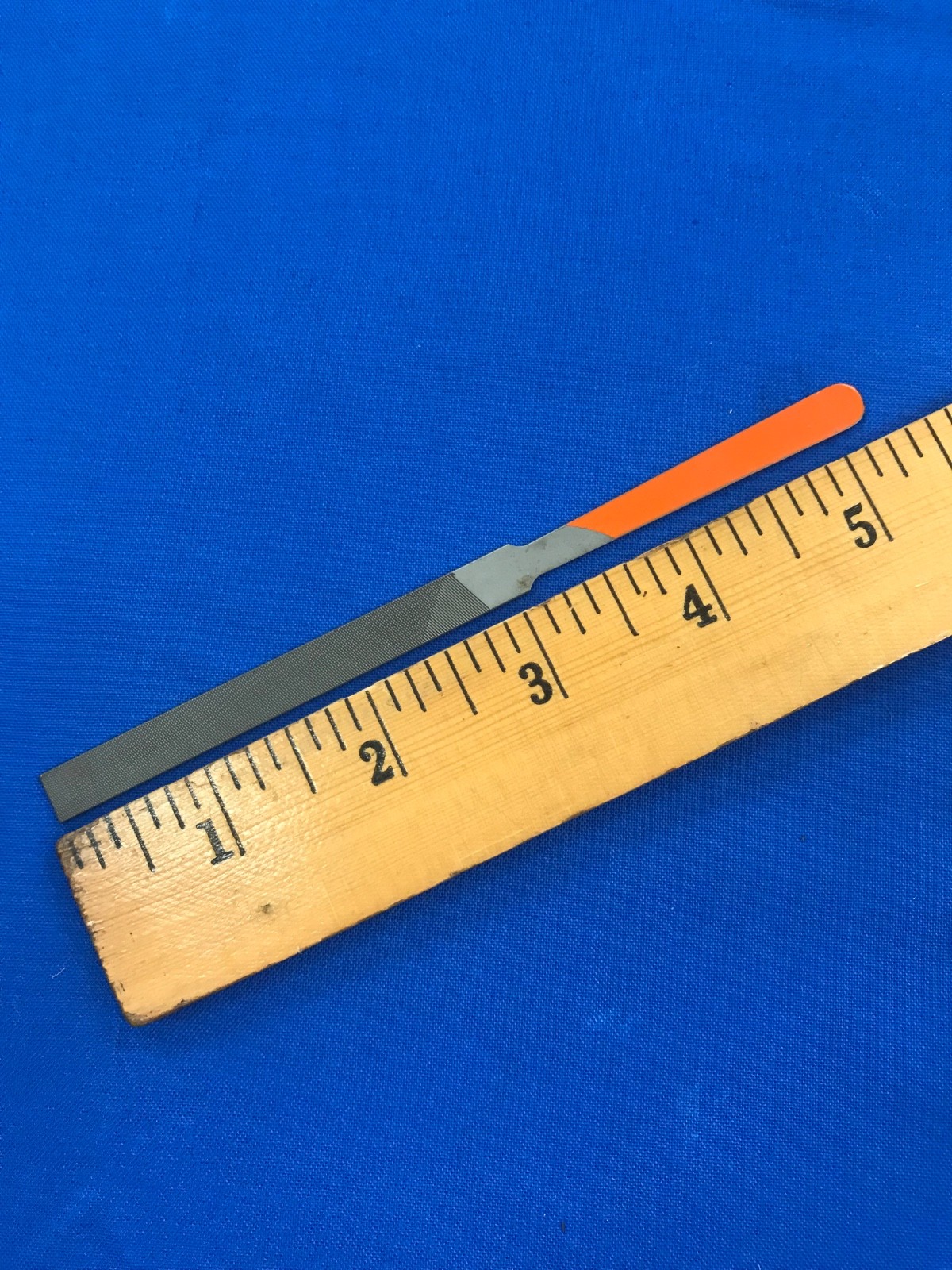 NICHOLSON  Steel Double Cut Thin Rectangle Tungsten Point File 5-1/4" Long - USA