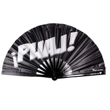 Puaj Large EDM Bamboo Folding Clack Hand Fan Rave Fan, Concert