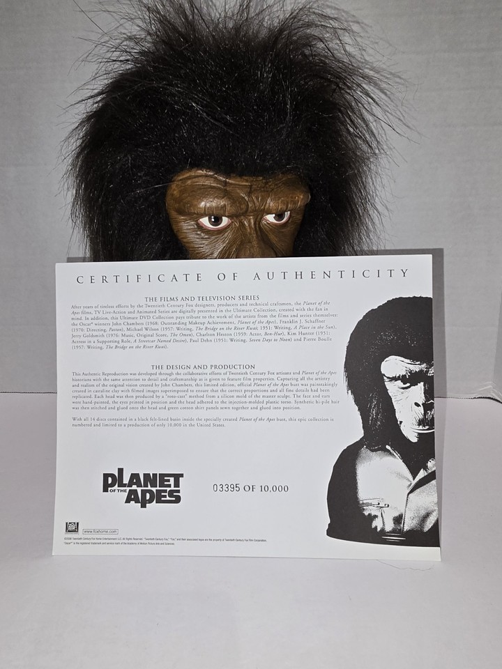 PLANET OF THE APES SET - ULTIMATE COLLECTION DVD BOX SET In Ape Head ...