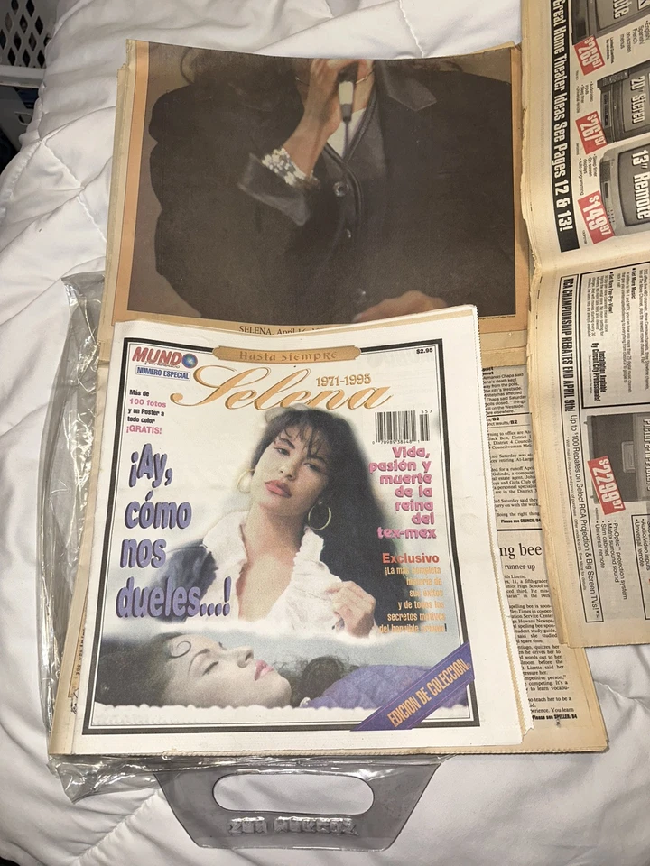 Selena Quintanilla CC,TX Caller Times Remembering Selena April 2, 1995 Newspaper - Image 3 of 4
