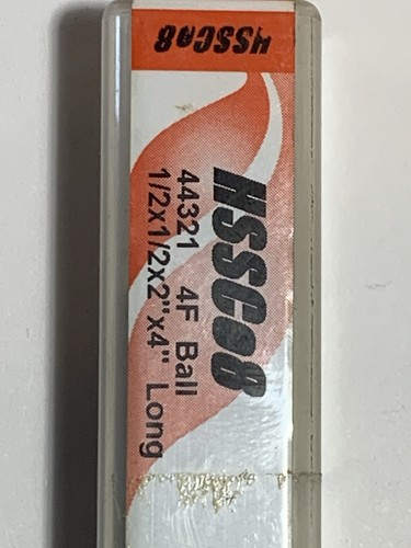LOT OF 4 YG HSSC08 44321 4F BALL 1/2X1/2X2" X4" LONG FOR $99.00 OR $30 EACH - Picture 4 of 6