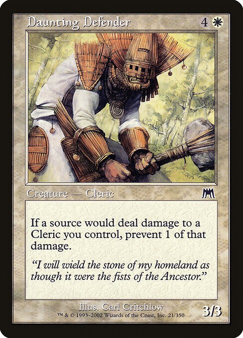 Daunting Defender Foil Onslaught 21 NM MTG