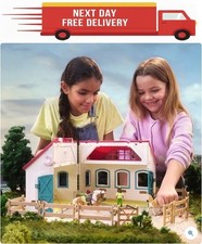 Image of schleich Horse Club 42703 Open Stable Little Horseshoe - Portable Suitcase Set