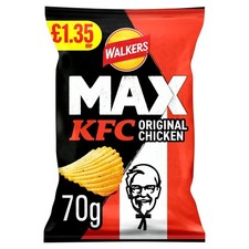 Walkers MAX KFC Original Chicken Crisps 70g × 15 × 1