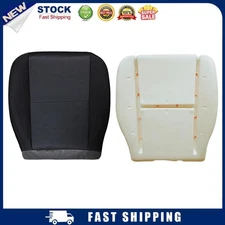 Driver Bottom Cloth Seat Cover+Cushion Pad for 07-14 Silverado 1500 2500/3500HD