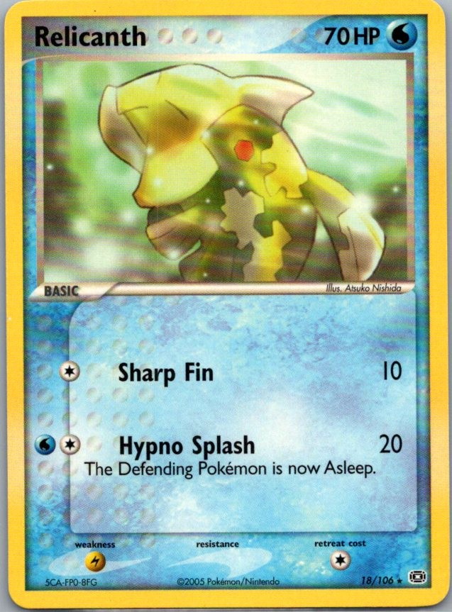 Relicanth 18/106 Rare Emerald NM