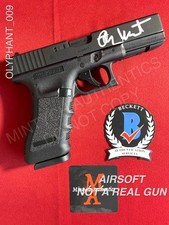 Timothy Olyphant autographed signed black glock airsoft gun Justified Beckett