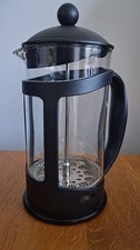 3/4 cup Glass Cafetiere with black plastic holder