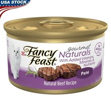 Gourmet Naturals Beef Pate Cat Food Wet Canned 3oz 12 Pack Healthy Nutrition New 9.48 per gallon