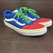 Vans old skool youth 5 Off The Wall Blue Green Yellow Red yacht club skate shoes