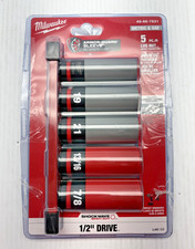 Milwaukee Shockwave Impact 5 Piece 1/2 Drive Lug Nut Socket Set 49-66-7831
