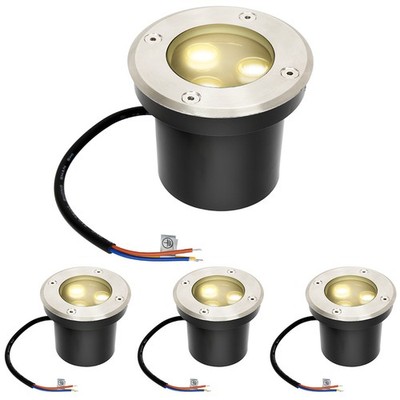 1-12x Bodenleuchte Einbaustrahler IP65 LED Warmweiß Wegbeleuchtung Aussenlampe