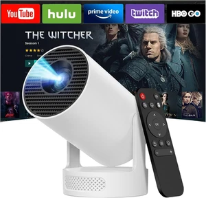 Portatif 4K Mini Projecteur avec WiFi 6, Bluetooth 5.4, et 180° Pierre clé