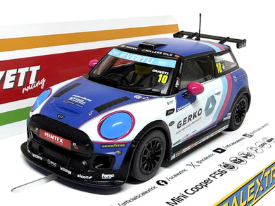 Scalextric C4410 BMW Mini Cooper F56 Gravett No.10 Neu Originalverpackt DPR Leuchten