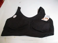 Jockey Women's Modern Micro Bralet Black Bra Wireless XXL New*
