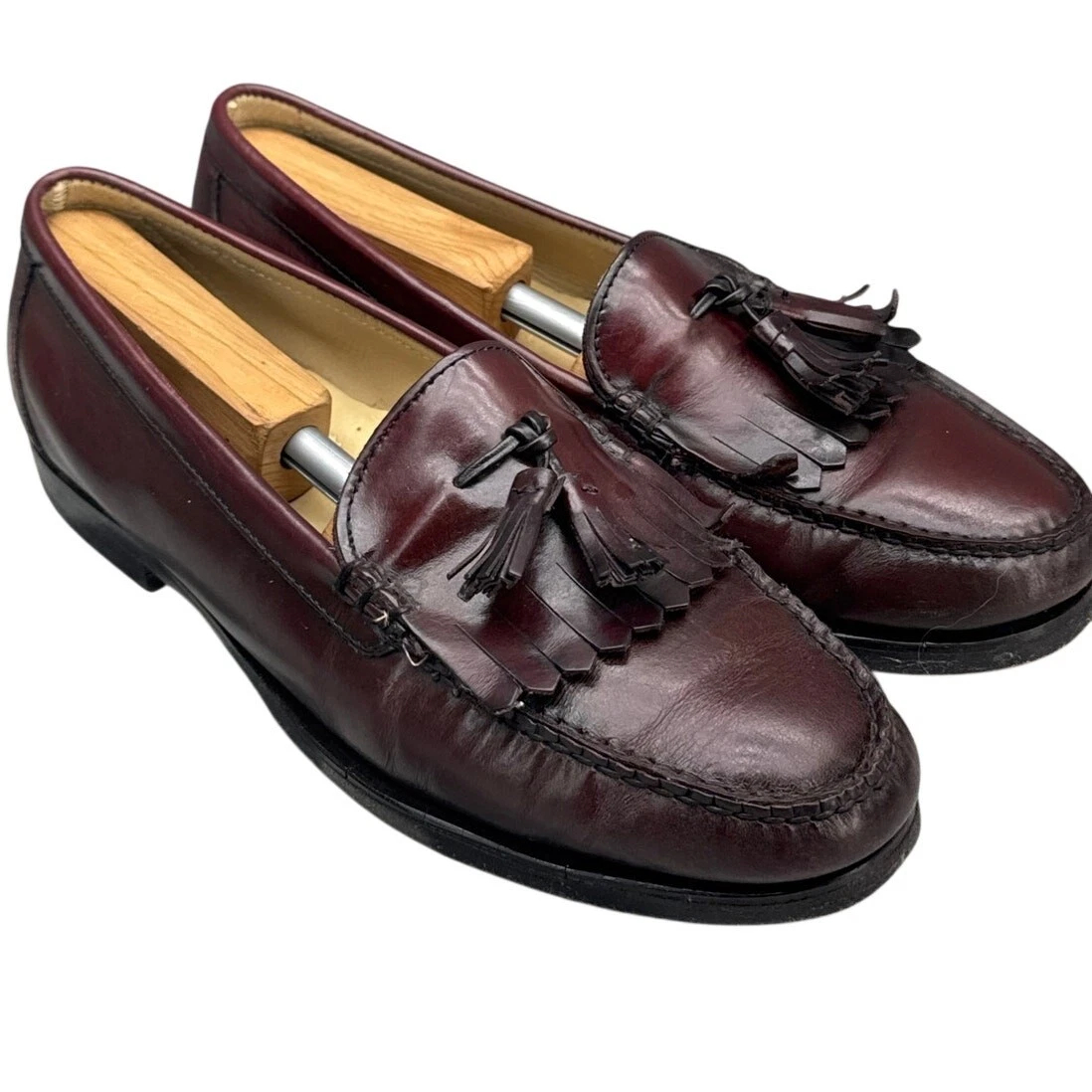G. H. Bass Men’s Jeremy Loafers Shoes Light Brown Tan Slip On Kiltie Tassel 9D G.H.BASS Men main image 3