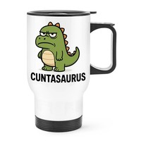 Gift Base C*Ntasaurus Dinosaurier Thermobecher 14Oz Weiß T Rex Rude Dad
