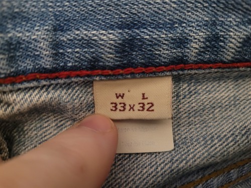 Abercrombie Fitch Q892 Light Wash Jeans Men Boot Cut Size 33x32 Distressed Worn - Picture 13 of 18